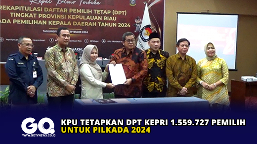 KPU Tetapkan DPT Kepri 1.559.727 Pemilih untuk Pilkada 2024