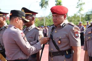 Kapolres Pimpin Sertijab Wakapolres, Kasatreskrim dan Kabagren Polres Bintan