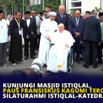 Kunjungi Masjid Istiqlal, Paus Fransiskus Kagumi Terowongan Silaturahmi Istiqlal-Katedral