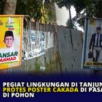 Pegiat Lingkungan di Tanjungpinang Protes Poster Cakada di Pasang di Pohon