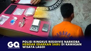 Polisi Ringkus Residivis Narkoba Hendak Edarkan Sabu Di kawasan Wisata Lagoi