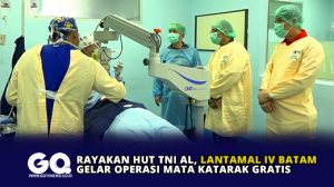 Rayakan HUT TNI AL, Lantamal IV Batam Gelar Operasi Mata Katarak Gratis