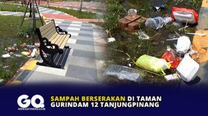 Sampah Berserakan di Taman Gurindam 12 Tanjungpinang