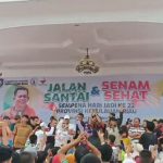 Senam Sehat Sempena HUT Kepri ke-22 Ricuh, Peserta Berdesakan Rebutan Kupon