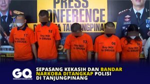 Sepasang Kekasih dan Bandar Narkoba Ditangkap Polisi di Tanjungpinang