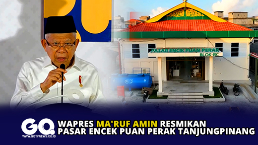 Wapres Maruf Amin Resmikan Pasar Encek Puan Perak Tanjungpinang