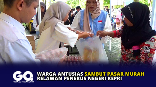 Warga Antusias Sambut Pasar Murah Relawan Penerus Negeri Kepri