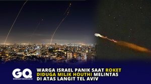 Warga Israel Panik saat Roket Diduga Milik Houthi Melintas di Atas Langit Tel Aviv