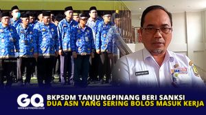 BKPSDM Tanjungpinang Beri Sanksi Dua ASN yang Sering Bolos Masuk Kerja