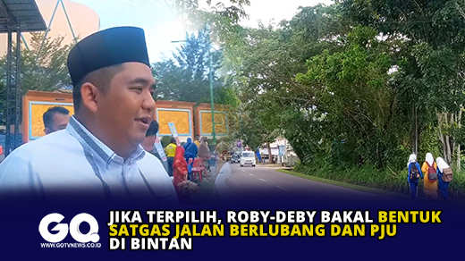 Jika Terpilih, Roby-Deby Bakal Bentuk Satgas Jalan Berlubang dan PJU di Bintan