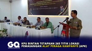 KPU Bintan Tetap 265 Titik Lokasi Pemasangan APK Kampanye
