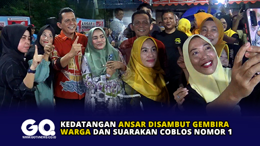 Kedatangan Ansar Disambut Gembira Warga dan Suarakan Coblos Nomor 1