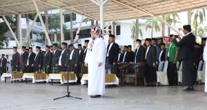 Pimpin Apel Hari Santri, Marlin Berpesan Berjuang Lawan Kebodohan dan Kemunduran