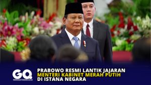 Prabowo Resmi Lantik Jajaran Menteri Kabinet Merah Putih di Istana Negara