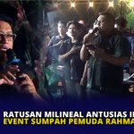 Ratusan Milineal Antusias Ikuti Event Sumpah Pemuda Rahma-Rizha