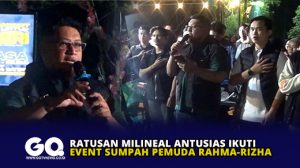 Ratusan Milineal Antusias Ikuti Event Sumpah Pemuda Rahma-Rizha