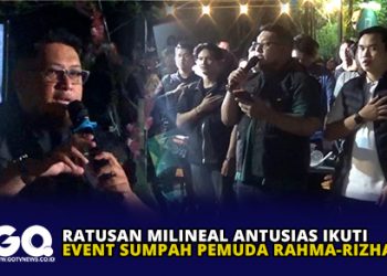 Ratusan Milineal Antusias Ikuti Event Sumpah Pemuda Rahma-Rizha