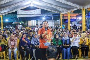 Ratusan Warga Hang Tuah Sumringah dan Teriakkan Ansar 2 Periode