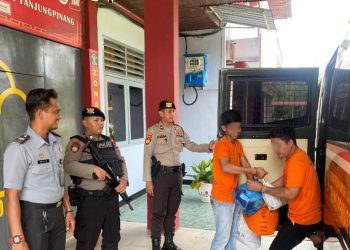 Rutan Tanjungpinang Pindahkan Dua Tahanan ke Lembaga Pemasyarakatan.