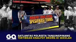 Satlantas Polresta Tanjungpinang Tertibkan Knalpot Brong di Sekolah