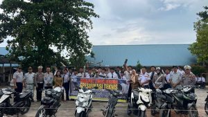 Satlantas Tertibkan Puluhan Knalpot Brong Milik Siswa SMPN 7 Tanjungpinang
