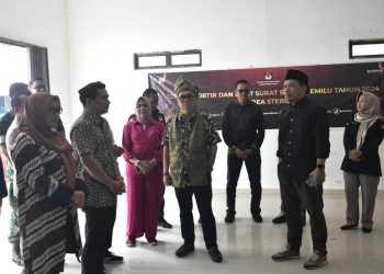 Tinjau Persiapan Pilkada 2024, KPU RI Kunjungi Gudang Logistik KPU Bintan.
