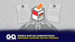 Warga Bintan Kampanyekan Gerakan Dukung Kotak Kosong