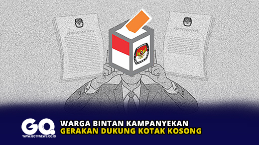 Warga Bintan Kampanyekan Gerakan Dukung Kotak Kosong