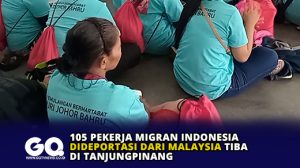 105 Pekerja Migran Indonesia Dideportasi dari Malaysia Tiba di Tanjungpinang