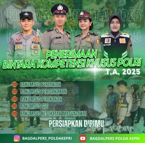 Polri Buka Pendaftaran Bintara Bakomsus 2025, Cek Persyaratan Lengkapnya