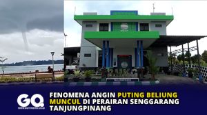 Fenomena Angin Puting Beliung Muncul di Perairan Senggarang Tanjungpinang