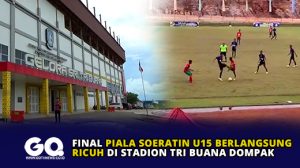 Final Piala Soeratin U15 Berlangsung Ricuh di Stadion Tri Buana Dompak