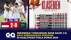 Indonesia Tundukkan Arab Saudi 2-0, Raih Kemenangan Perdana di Kualifikasi Piala Dunia 2026