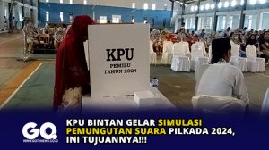 KPU Bintan Gelar Simulasi Pemungutan Suara Pilkada 2024, Ini Tujuannya