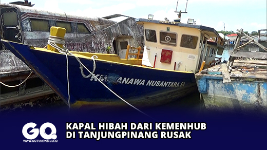 Kapal Hibah dari Kemenhub di Tanjungpinang Rusak