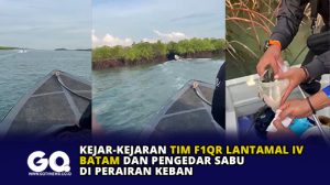 Kejar-Kejaran Tim F1QR Lantamal IV Batam dan Pengedar Sabu di Perairan Keban