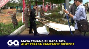 Masa Tenang Pilkada 2024, Alat Peraga Kampanye Dicopot