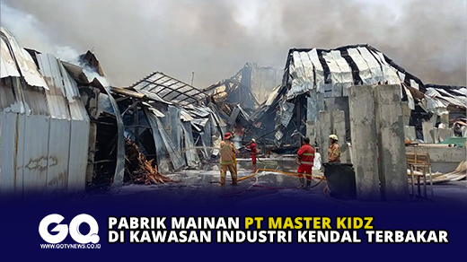 Pabrik Mainan PT Master Kidz di Kawasan Industri Kendal Terbakar
