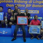 Pertandingan Badminton Antar Pegawai BP Batam Sukses Digelar