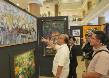 Plh. Kepala BP Batam Purwiyanto Buka Pameran Lukisan Pembangunan dan Pariwisata.