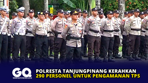 Polresta Tanjungpinang Kerahkan 290 Personel untuk Pengamanan TPS