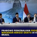 Prabowo Perkenalkan Program Makanan Bergizi Gratis di KTT G20 Brasil