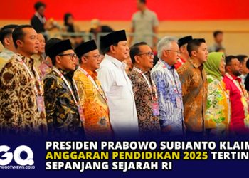 Presiden Prabowo Subianto Klaim Anggaran Pendidikan 2025 Tertinggi Sepanjang Sejarah RI