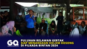 Puluhan Relawan Gertak Siap Menangkan Kolom Kosong di Pilkada Bintan 2024