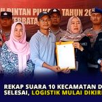 Rekap Suara 10 Kecamatan di Bintan Selesai, Logistik Mulai Dikirim ke KPU