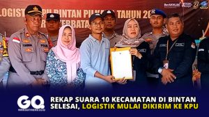 Rekap Suara 10 Kecamatan di Bintan Selesai, Logistik Mulai Dikirim ke KPU