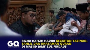 Rizha Hafizh Hadiri Kegiatan Yasinan, Tahlil dan Khataman Quran di Masjid Jami’ Zul Firdaus