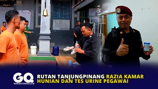 Rutan Tanjungpinang Razia Kamar Hunian dan Tes Urine Pegawai