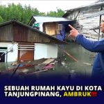 Sebuah Rumah Kayu di Kota Piring Tanjungpinang Ambruk