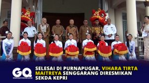 Selesai di Purnapugar, Vihara Tirta Maitreya Senggarang Diresmikan Sekda Kepri